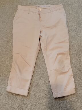 GAP Skinny Utility Khaki Capri Pants in Light Blush